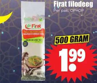 Dirk Firat filodeeg aanbieding