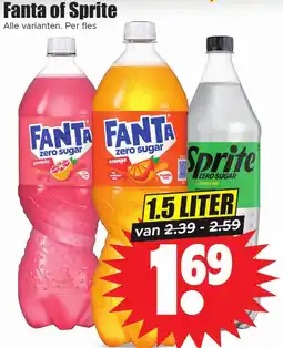 Dirk Fanta of Sprite aanbieding