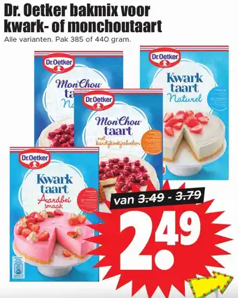 Dirk Dr. Oetker bakmix voor kwark of monchoutaart aanbieding