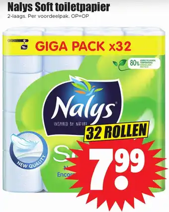 Dirk Nalys Soft toiletpapier aanbieding