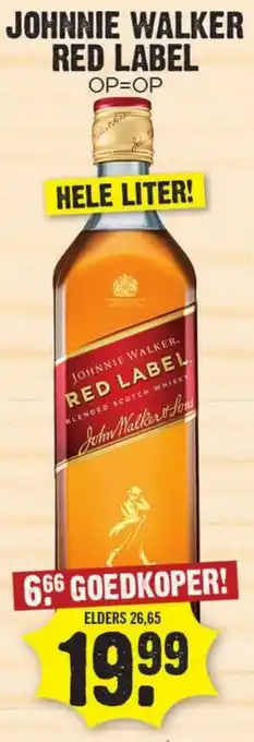 Dirk Johnnie Walker Red Label aanbieding