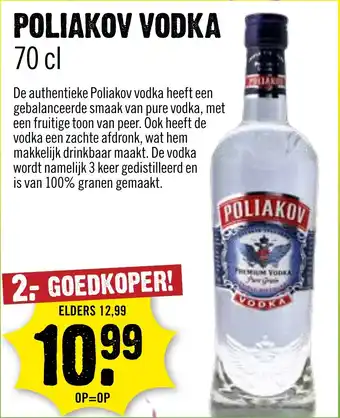 Dirck 3 Poliakov Vodka aanbieding