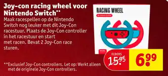 Kruidvat Joy-con racing wheel voor Nintendo Switch** aanbieding