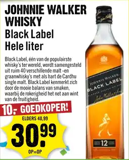 Dirck 3 Johnnie Walker Whisky Black Label aanbieding