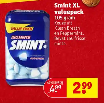 Kruidvat Smint XL valuepack 105 gram aanbieding