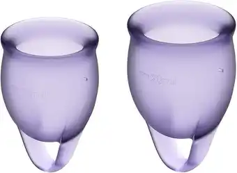 Amazon Satisfyer 'Feel Confident - Menstrual Cup Set', 15 & 20 ml aanbieding