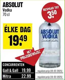 Dirck 3 Absolut Vodka aanbieding