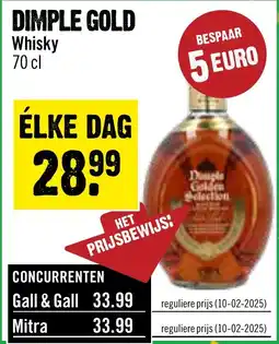 Dirck 3 Dimple Gold Whisky aanbieding