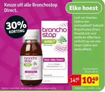 Kruidvat Keuze uit alle Bronchostop Direct. aanbieding