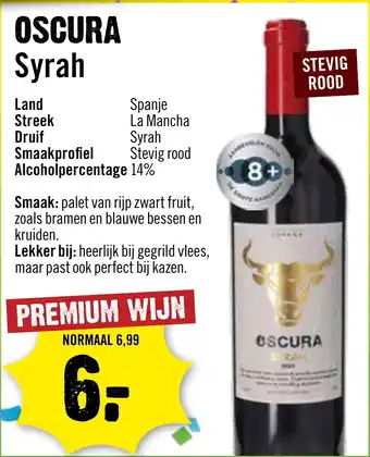 Dirck 3 Oscura Syrah aanbieding