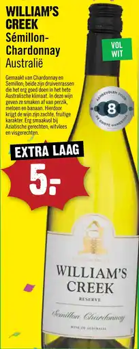 Dirck 3 William's Creek Sémillon Chardonnay Australië aanbieding