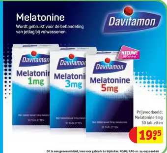 Kruidvat Melatonine aanbieding