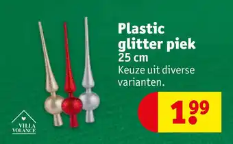 Kruidvat Plastic glitter piek 25 cm aanbieding