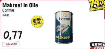 Budget Food Makreel in Olie aanbieding