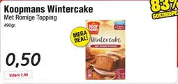 Budget Food Koopmans Wintercake aanbieding