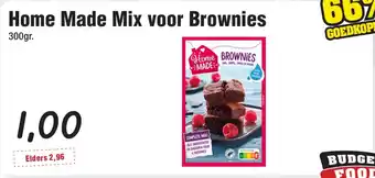 Budget Food Home Made Mix voor Brownies aanbieding