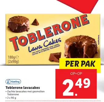 Lidl Toblerone lavacakes aanbieding