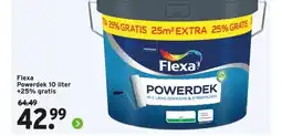 GAMMA Flexa Powerdek 10 liter +25% gratis aanbieding