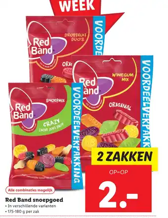 Lidl Red Band snoepgoed aanbieding