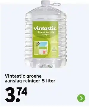 GAMMA Vintastic groene aanslag reiniger 5 liter aanbieding