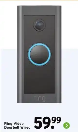 GAMMA Ring Video Doorbell Wired aanbieding