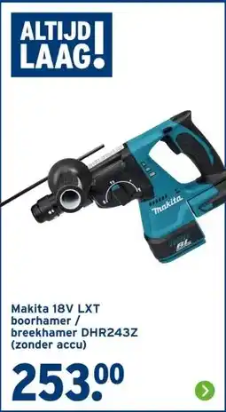 GAMMA Makita 18V LXT boorhamer / breekhamer DHR243Z (zonder accu) aanbieding