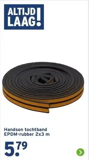 GAMMA Handson tochtband EPDM-rubber 2x3 m aanbieding