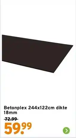 GAMMA Betonplex 244x122cm dikte 18mm aanbieding