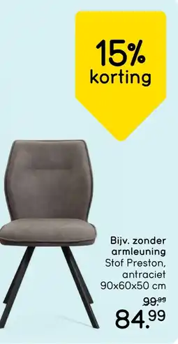 Leen Bakker Bijv. zonder armleuning aanbieding