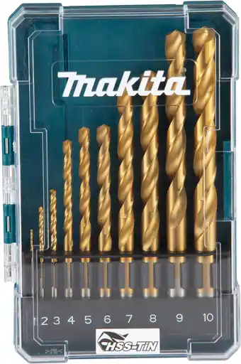 Amazon Makita D-72849 HSS TIN Boor Eco Set 10-delig aanbieding