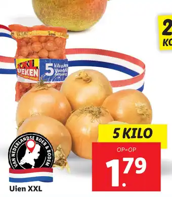 Lidl Uien XXL aanbieding