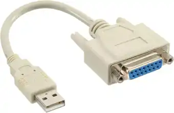 Amazon InLine 33101 USB-adapterkabel, USB-stekker A naar 15-polige bus aanbieding