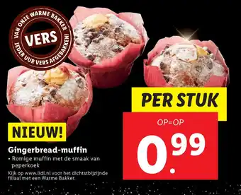 Lidl Gingerbread-muffin aanbieding