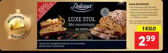 Lidl Luxe kerststol aanbieding