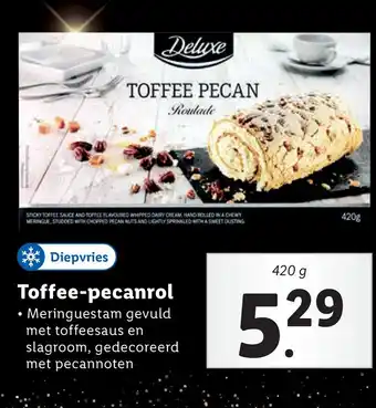 Lidl Toffee-pecanrol aanbieding