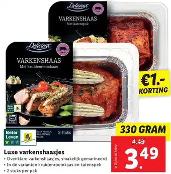 Lidl Luxe varkenshaasjes aanbieding