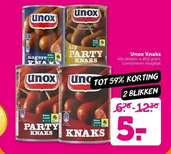 Coop Unox Knaks aanbieding