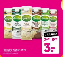 Coop Campina Yoghurt of vla aanbieding