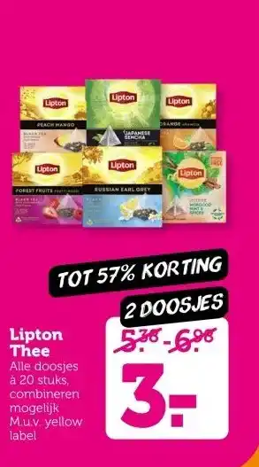 Coop Lipton Thee aanbieding