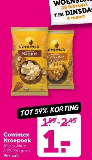 Coop Conimex Kroepoek aanbieding