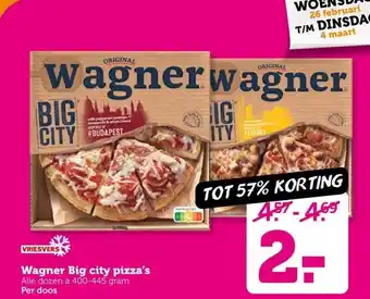 Coop Wagner Big city pizza's aanbieding