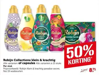 Coop Robijn Collections klein & krachtig of capsules aanbieding