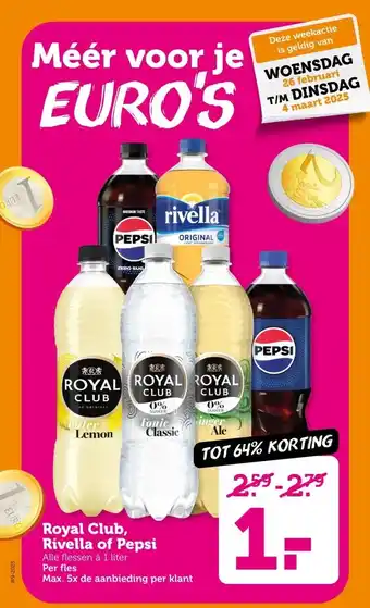 Coop Royal Club, Rivella of Pepsi aanbieding