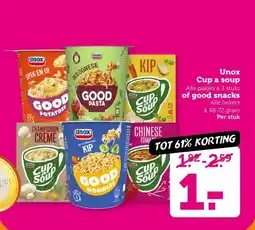 Coop Unox Cup a soup of good snacks aanbieding