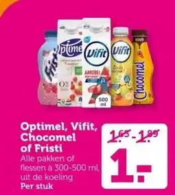 Coop Optimel, Vifit, Chocomel of Fristi aanbieding