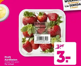 Coop PLUS Aardbeien aanbieding