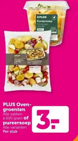 Coop PLUS Ovengroenten of pureesoep aanbieding