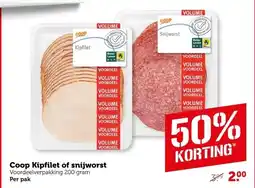 Coop Coop Kipfilet of snijworst aanbieding