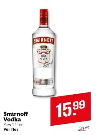 Coop Smirnoff Vodka aanbieding