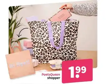 Wibra PoetsQueen shopper aanbieding